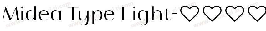 Midea Type Light字体转换